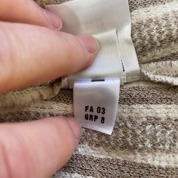 Vintage St. John Sport Marie Gray Wool Viscose Tan Full Zip Sweater Medium‎ - Picture 7 of 7